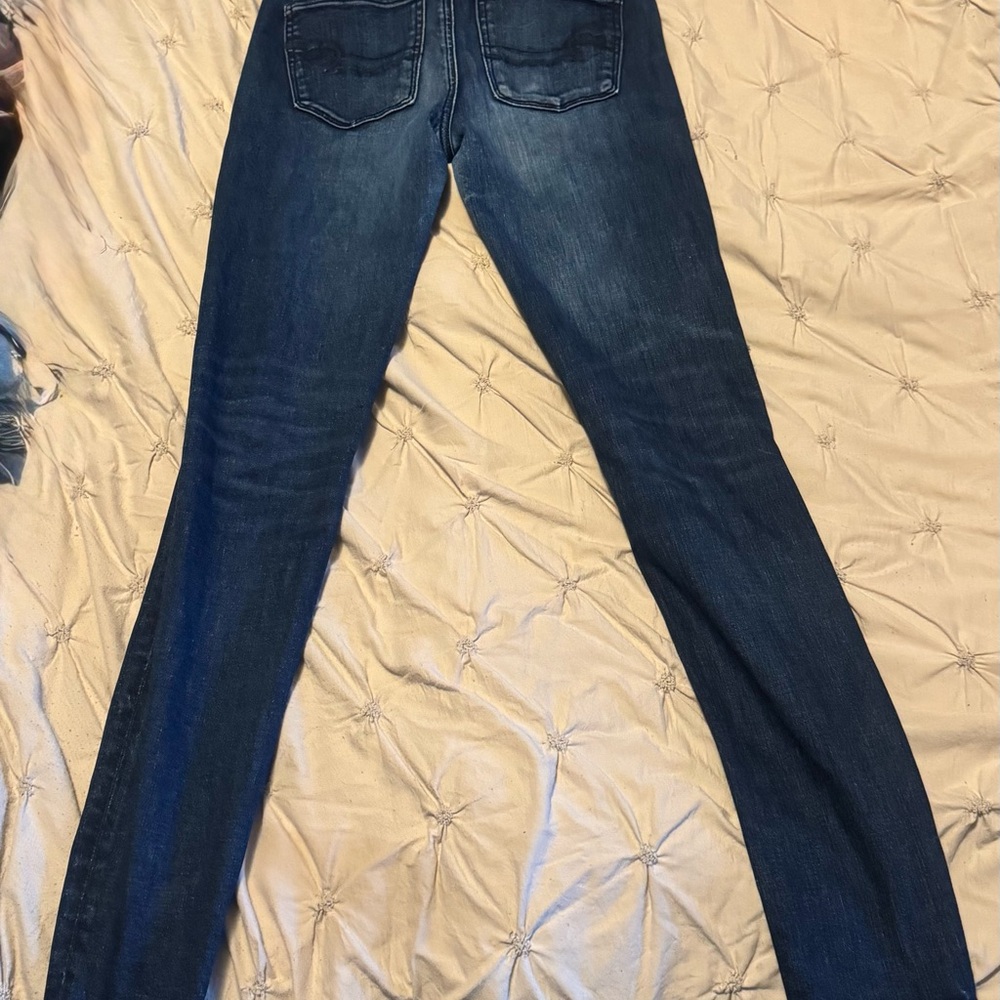 American Eagle Outfitters Deep Blue Skinny Jeans